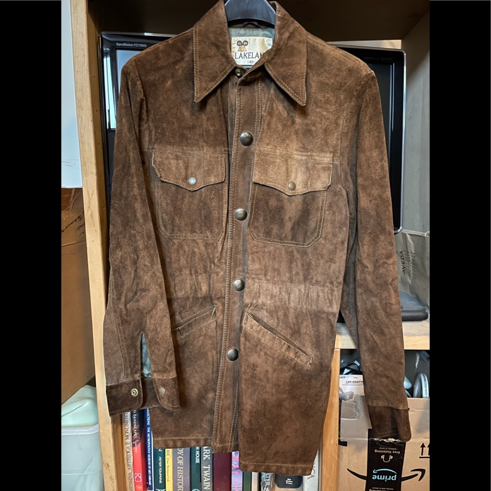 Vintage suede leather jacket